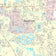 Premium Style Wall Map of Missouri City, TX