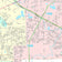 Premium Style Wall Map of Missouri City, TX