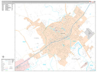 Premium Style Wall Map of New Braunfels, TX