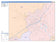 Colorcast Zip Code Style Wall Map of New Braunfels, TX