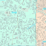 Premium Style Wall Map of North Richland Hills, TX