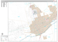 Premium Style Wall Map of Odessa, TX