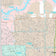 Premium Style Wall Map of Pasadena, TX