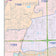 Colorcast Zip Code Style Wall Map of Pearland, TX