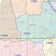Colorcast Zip Code Style Wall Map of Pearland, TX