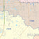 Colorcast Zip Code Style Wall Map of Pearland, TX