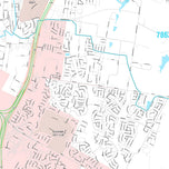 Premium Style Wall Map of Pflugerville, TX