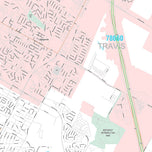 Premium Style Wall Map of Pflugerville, TX