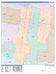 Colorcast Zip Code Style Wall Map of Pharr, TX