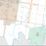 Premium Style Wall Map of Pharr, TX