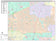 Premium Style Wall Map of Plano, TX