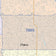 Colorcast Zip Code Style Wall Map of Plano, TX