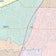 Colorcast Zip Code Style Wall Map of Plano, TX