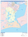 Colorcast Zip Code Style Wall Map of Port Arthur, TX