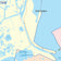 Colorcast Zip Code Style Wall Map of Port Arthur, TX