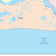 Colorcast Zip Code Style Wall Map of Port Arthur, TX
