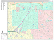 Premium Style Wall Map of Richardson, TX