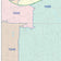 Colorcast Zip Code Style Wall Map of Richardson, TX