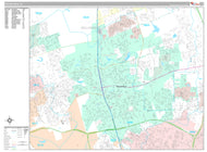 Premium Style Wall Map of Round Rock, TX