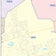 Colorcast Zip Code Style Wall Map of Round Rock, TX
