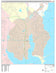 Premium Style Wall Map of Rowlett, TX