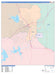 Colorcast Zip Code Style Wall Map of San Angelo, TX