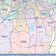 Colorcast Zip Code Style Wall Map of San Antonio by Market Maps