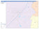 Colorcast Zip Code Style Wall Map of San Marcos, TX