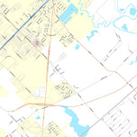 Premium Style Wall Map of San Marcos, TX