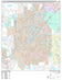 Premium Style Wall Map of Sugar Land, TX