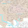Premium Style Wall Map of Sugar Land, TX