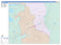 Colorcast Zip Code Style Wall Map of Temple, TX