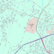 Premium Style Wall Map of Temple, TX