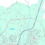 Premium Style Wall Map of Temple, TX