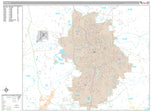 Premium Style Wall Map of Tyler by Market Maps