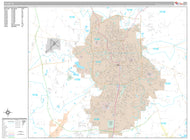 Premium Style Wall Map of Tyler by Market Maps