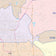 Colorcast Zip Code Style Wall Map of Tyler, TX