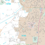 Premium Style Wall Map of Tyler by Market Maps