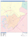 Colorcast Zip Code Style Wall Map of Victoria, TX