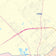 Colorcast Zip Code Style Wall Map of Victoria, TX