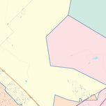 Colorcast Zip Code Style Wall Map of Victoria, TX