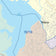 Colorcast Zip Code Style Wall Map of Waco, TX