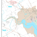 Premium Style Wall Map of Waco by Market Maps