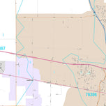 Premium Style Wall Map of Wichita Falls, TX