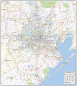 Houston Metro Area Wall Map