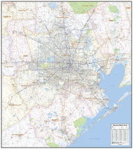 Houston Metro Area Wall Map