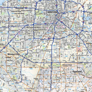 Houston Metro Area Wall Map