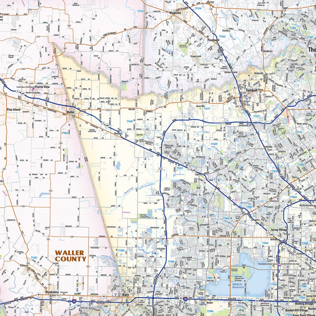 Houston Metroplex Map.pdf Houston Metro Area Wall Map – Texas Map Store