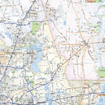 Houston Metro Area Wall Map