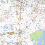Houston Metro Area Wall Map